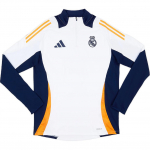 Adidas Real Madrid 2024-25 1/4 t&otilde;mblukuga p&uuml;stkraega Moekas vabaaja spordijalgpalli s&auml;rk Unisex topid Valge IT5119 2XL