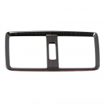 Skoda Karoq 2017-2024 auto sisemuse k&auml;etugede tagaistme kliimaseade, vahelduvvoolu v&auml;ljalaskeava &otilde;hutusava katte raami kaunistuskleebis sinine