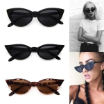 Vintage Cat Eye naiste p&auml;ikeseprillid PC Frame Resin Lens UV400 prillid Black