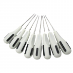 8 tk Hambaravi Roostevaba Terasest Elevaator Valge Kirurgia Ekstraktsioon Apikaalne Juure Elevaator K&otilde;rge Kvaliteediga Hambaravi Kirurgiainstrument