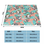 Opossum Screm mustriga tekk fliisist suvine s&uuml;gistalv Possum Animal pehme tekk kodu magamistuppa pl&uuml;&uuml;sis &otilde;huke tekk 30x40in