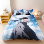 Jujutsu Kaisen Voodipesukomplekt Jaapani Kuulus Anime Tekikottide Komplektid Tekk Voodipesu &Uuml;heinimese Kahekohaline Kuningas &Uuml;ksik Suurus Dropshipping Kingitus 135x200cm&set