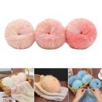 3 Pieces Knitted Yarn Crochet Soft Lightweight Weaving yarns Thread for Sweaters Crocheting Pink Set