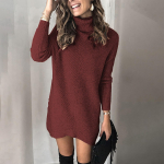 Naiste Mood S&uuml;gis/Talv Kahe Rev&auml;&auml;riga &Otilde;&otilde;nes Pullover Kampsunkleit L veini