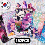152 TK Kpop Deemonik&uuml;ttide Fotokaart, Korea Idoli Film, Huntrx Saja Poisid Vahetuskaart, Deemonik&uuml;ttide Merch, Kpop Deemonik&uuml;ttide kleepsud.