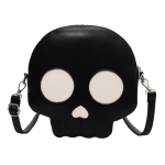 Halloweeni Kolju &Otilde;lakott Moodne Isikup&auml;rane Kummitus Kole Armas Messenger Bag PU Naiste V&auml;ike &Uuml;mmargune Kott must