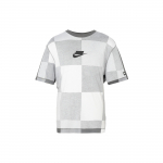 Nike Ruuduline L&uuml;hikeste Varrukatega T-s&auml;rk Meeste Topid Valge Hall CJ5074-068 XXL