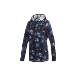 Adidas CNY Own The Run pehme kestaga lilleprindiga kapuutsiga spordijakk naistele, mitmev&auml;rviline GE5831 XS