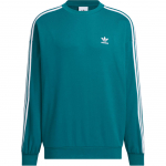 Adidas Originals Adicolor &Uuml;lem&otilde;&otilde;duline &Uuml;mmarguse Kaelusega Ameerika Vintage Spordiribadega L&otilde;tv Pikkade Varrukatega Dressipluus Meeste Dressipluus Heritage-Blue JN9788 2XL