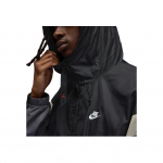Jordan Draft Logo T&auml;ht Vabaaja Kapuutsiga Pikkade Varrukatega Jakk Unisex Jakk Must Raud-Hall Hele Kreem HQ1739-010 S