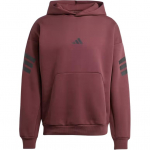 Adidas Future Icons Spordir&otilde;ivad Triibuline Kapuutsiga Pusa Pikkade Varrukatega Huppari Meeste Huppari Aurora-Punane Rubiin JD4857 S