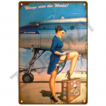 Lennuk Metallist Silt Maja Plakat Metallplakat Plekist Silt Plaat Seinale Plakatid Vintage Retro Esteetiline Toa Sisekujundus Seinakunst Kaunistus 20x30cm
