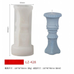 Rooma sammas k&uuml;&uuml;nal silikoonvorm Ebakorrap&auml;rase geomeetriaga sammas epoks&uuml;vaigu vorm Kodukaunistus Rooma sammas seebivorm LZ-428