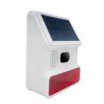 V&auml;litingimustes p&auml;ikeseenergial t&ouml;&ouml;tav juhtmevaba 433MHz heli- ja valualarm Solar Sound and Light Alarm