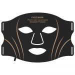 7-v&auml;rviline LED-fotorejuveneeriv mask: Kaasaskantav silikoonist ilumask suure paneeliga punase ja sinise valguse teraapiaks