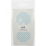 Masking Tape MT Casa Seal Sticker rond en washi Pois bleu sinine