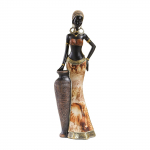 Retro stiilis h&otilde;imu naise kuju Aafrika naise figuriin ornament vaigust kollektsioonid kunstk&auml;sit&ouml;&ouml; elutoa t&ouml;&ouml;lauale G