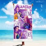 K-POP R&auml;tikud D-Demon-Hunters Mikrokiud Liivavastane Kiiresti Kuivav Vannir&auml;tik Parimad S&uuml;nnip&auml;evakingitused T&uuml;drukutele Naistele Ujumispeoks 70x140cm&1pc