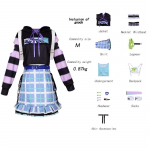 Anime Project Sekai V&auml;rviline Cosplay Kost&uuml;&uuml;m Asahina Mafuyu Mizuki Yoisaki Kanade Shionome Ena Kost&uuml;&uuml;m Kotiga Komplektid S 40-45kg pruun