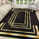 Luksuslik &scaron;enillmatt, boheemlaslik lilleline P&auml;rsia matt, masinpestav elutoa, magamistoa, esiku jaoks, hall, must, boho p&otilde;randamatid 120*160cm
