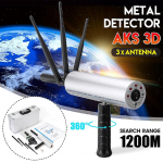 12V Professionaalne Maa-alune K&auml;eshoitav 3D Detektor Pika Vahemaaga Teemandi Otsija J&auml;lgija Kuld/V&auml;&auml;riskivid Mini AKS Metalliotsija must