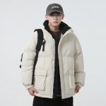 Meeste puuvillane jakk s&uuml;gis-talvine uus noorte lahtine seisva kraega leivajakk, paksendatud ja soojendusega puuvillane jakk meestele 4XL