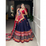 Lehenga Choli Esitleme t&auml;iuslikult segatud Tussari siidist lehengat pidulikuks hooajaks, et lummata teie v&auml;limust FREE SIZE