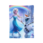 K&uuml;lmunud Elsa Anna Olaf  Fantaasia Kom&ouml;&ouml;dia Kudumite Tekid Fliis Super Soe Visketekk Magamistoa Diivani Voodikate 50x60in