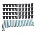 60tk Control Arm Bushing Kit 7501097 Must V&auml;hese kulumisega Asendus Polaris Ranger XP 800 2010&ndash;2014 jaoks