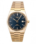 Tissot PRX Roosakuld Roostevaba Teras Sinine sihver Automaatne T137.407.33.041.00 100M Meeste k&auml;ekell sinine