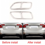 Auto roostevabast terasest tagumise v&auml;ljalasketoru katte trimm VOLVO S60 S90 XC60 XC90 V60 S60L S90L autole For XC90