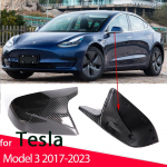 Kvaliteetne peeglikaane M Style auto k&uuml;lgmise tahavaate peegli kaane kaane trimm Tesla mudeli 3 jaoks 2017 2018 2022 2023 Black 1 set