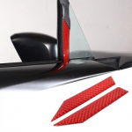 Red Carbon Fiber Front triangular window Sticker For Mazda MX-5 Miata 2016-23