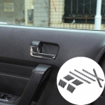 Soft Carbon fiber Interior Door Handle Trim Strip Sticker For Hummer H3 2005-09