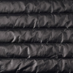 1 meeter PU pol&uuml;ester tikitud triibuline puuvillaga t&auml;idetud veekindel puuvillane kang DIY &otilde;mblemiseks kosmeetikakott 1meter black