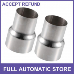 TWO Exhaust Pipe Adapter Reducer Connector 2.25 ID to 3 OD Universal