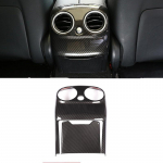 2tk Carbon For Mercedes Benz W205 C Class C-Class 2015-2018 Autoosad ABS Chrome tagumine kliimaseadme ventilatsiooni kate Carbon Fiber