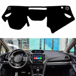 For Subaru Forester 2018  XV Crosstrek Impreza Car Dash Dashboard Cover Mat Pad SunShade trument Carpet Accessories Black(Red Edge)