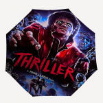 1 tk Thrilleri Tants Michael Joseph Jackson Automaatne Vihmavari 8 Kodaraga Kaasaskantav Kokkupandav Must Rauast Raam V&auml;litingimusteks, Randa, Reisimiseks, Rannavari 134