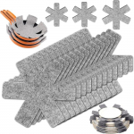 12 Pi&egrave;ces Protection Casserole Protege Poele Casserole Protection Poele 3 Taille Prot&eacute;ger Les Surfaces de Votre Cuisine pour &Eacute;viter hall