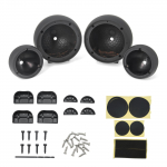 New Black Round Car Speaker Holder Cup Shell Horn Bracket With Horn Pad & Screws for Nissan Fit For Jeep car speakers housing as the picture shown
