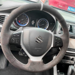 For Suzuki Vitara Escudo LY 4th Gen 2016-2018 Hand-stitched non-slip Suede Car Steering Wheel Cover style 2