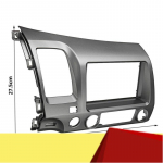 Car Radio Fascia Trim Kit, 2 Din Dash Panel DVD Frame tall Kit For Honda Civic 2008 2009 2010 2011-M53K hall v&auml;rv