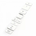 Add a Touch of Luxury to Your Car's Interior with Silver Gear Shift Box Panel Button Cover Trims for Accord 2018