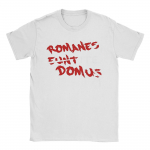 Brian Romanesi elu Eunt Domus T-s&auml;rgid Meestele Absurdistlik Huumor Uudsus Puuvillane T-s&auml;rk O-kaelus L&uuml;hikeste varrukatega T-s&auml;rk Suurused merch XXXXXL valge
