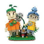 Gobricks MOC It Takes Two M&auml;ngu Tellised Ema Ja Isa Mees Kodi Abikaasa Xiaomei Alusega DIY Ehitusplokk Hariduslik M&auml;nguasi Laste Kingitus gray