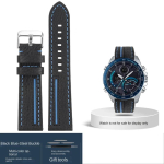 Liimitud nahast rihm 22mm Casio EQB900 EDIFICE EQB-501 500 EFR303 kellarihma jaoks K&auml;ev&otilde;ru EQB-800BL ECB-900 meeste kellarihm 22mm black
