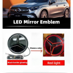 Auto iluv&otilde;re embleem, 3D esiembleem LED-tuledega Mercedes Benz W205 W212 W213 W204 ML W166 CLA C117 W176 W177 E GLA GLC GLE jaoks R-W251 2011-2017