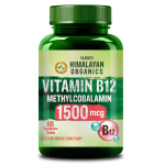 Vlado Himalayan Organics B12-vitamiini tabletid 1500 mcg Aktiivne met&uuml;&uuml;lkobalamiin Toidulisand meestele ja naistele
