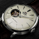 Orient Bambino Open Heart Automaatne Meeste K&auml;ekell RN-AG0005S Valge sihverhoidja H&otilde;bedane Mehaaniline Jaapani Garantii valge
